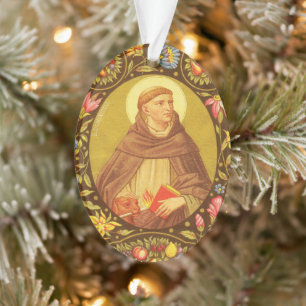 Doppelseitiger St. Dominik de Guzman (PM 02) Acryl Ornament