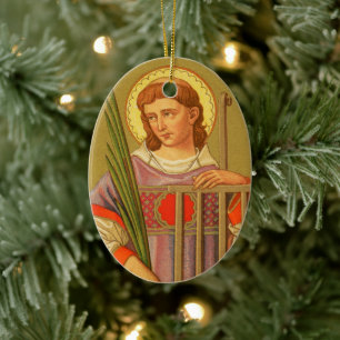 Doppelseitiger St. Lawrence von Rom (PM 04) Keramikornament