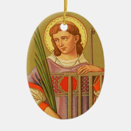 Doppelseitiger St. Lawrence von Rom (PM 04) Keramikornament (Vorne)