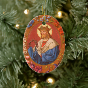 Doppelseitiger St. Louis IX. der König (PM 05) Keramikornament