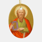 Doppelseitiger St. Paul der Apostel (PM 06) Keramik Ornament (Hinten)