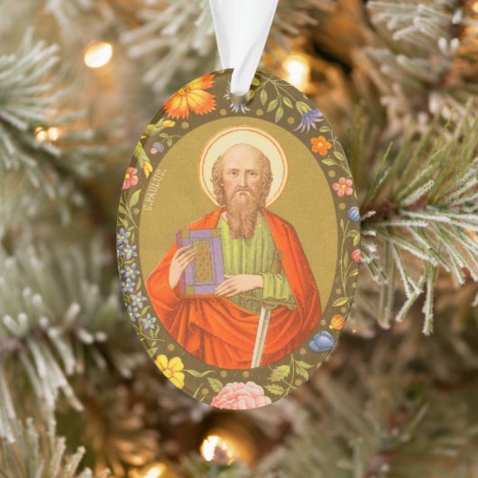 Doppelseitiger St. Paul (PM 06) Acrylglas Ornament (Baum)