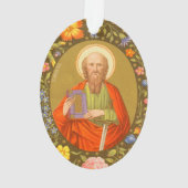 Doppelseitiger St. Paul (PM 06) Acrylglas Ornament (Rückseite)