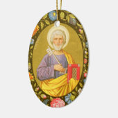 Doppelseitiger St. Peter der Apostel (PM 07) Keramikornament (Links)