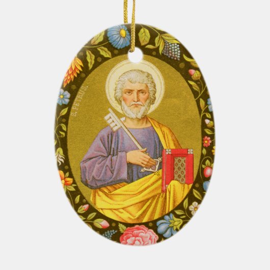 Doppelseitiger St. Peter der Apostel (PM 07) Keramikornament (Hinten)