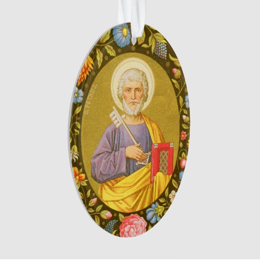 Doppelseitiger St. Peter (PM 07) Acrylisch Ornament (Vorderseite)