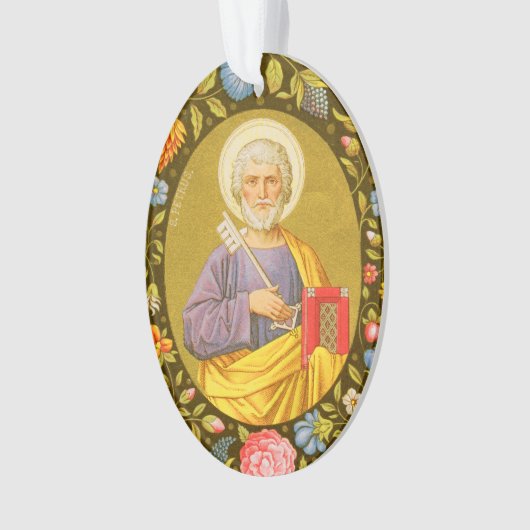 Doppelseitiger St. Peter (PM 07) Acrylisch Ornament (Vorderseite)