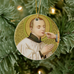 Doppelseitiger St. Stanislaus (SNV 25) Kreis Keramikornament