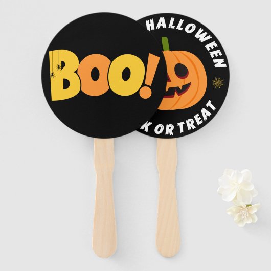 Doppelseitiger süßer Geist Frohes Halloween Fächer (Vorne und Hinten)