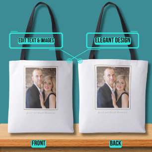 Doppelseitiger Totbeutel mit Foto Tasche