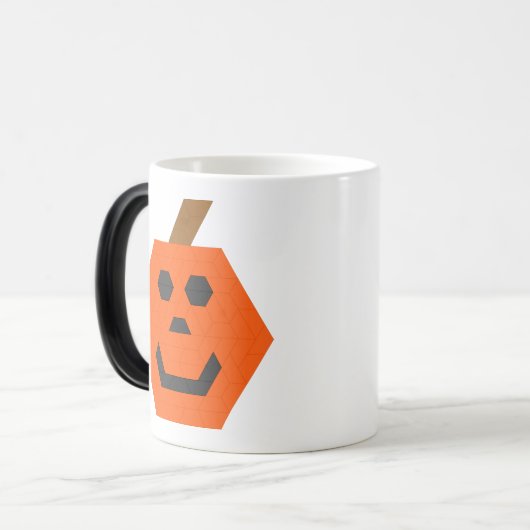 Doppelseitiger Trapezoid-Jack-o-Lantern Verwandlungstasse (Vorderseite Links)