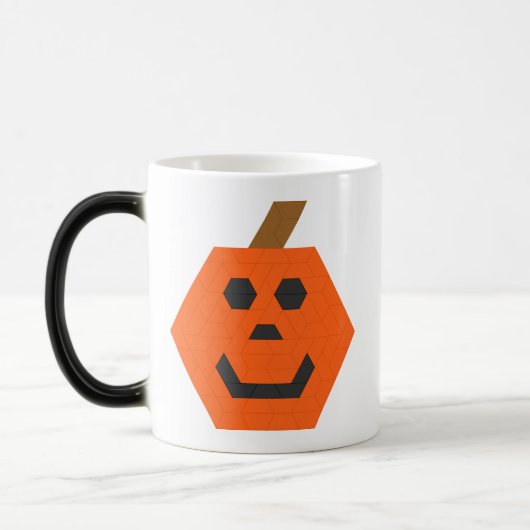 Doppelseitiger Trapezoid-Jack-o-Lantern Verwandlungstasse (Links)