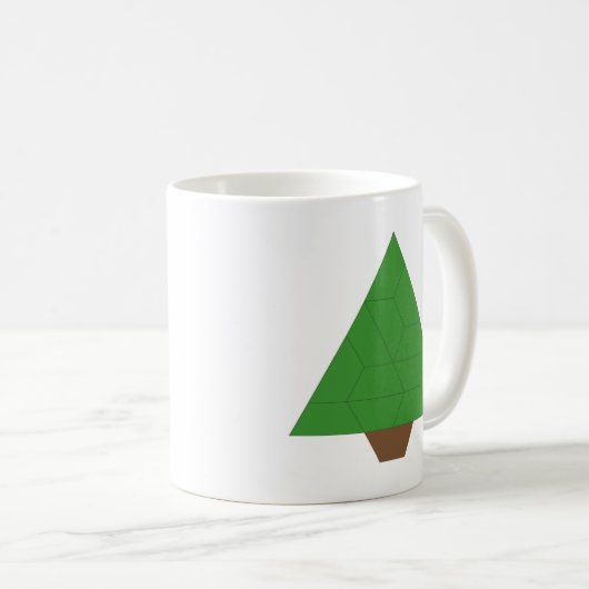 Doppelseitiger Trapezoid-Tile-Furnierbaum Kaffeetasse (VorderseiteRechts)