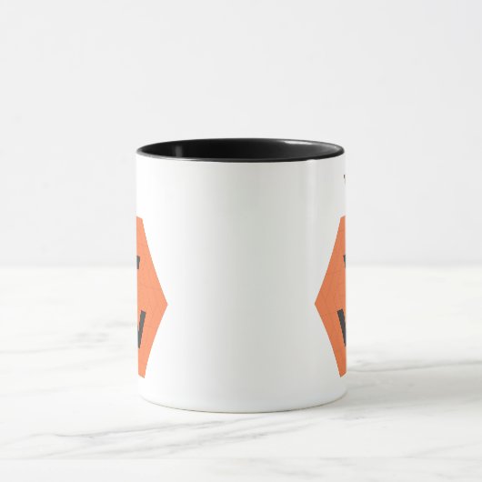 Doppelseitiger Trapezoiden-Jack-o-Lantern Tasse (Zentrum)