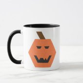 Doppelseitiger Trapezoiden-Jack-o-Lantern Tasse (Links)