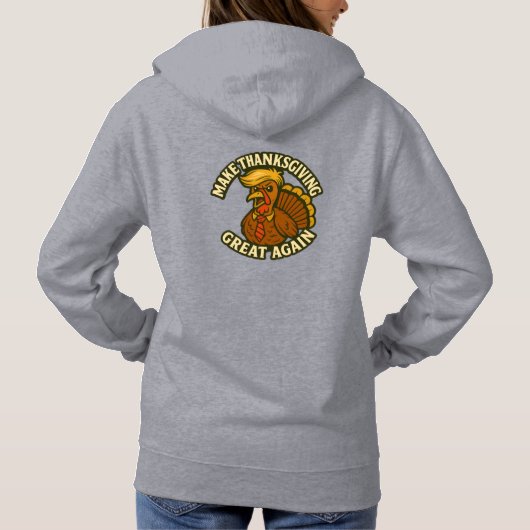 Doppelseitiger Trumpkin-Kürbis - Amerika wieder he Hoodie (Rückseite)