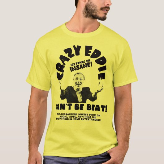 Doppelseitiger verrückter Eddie kann man nicht sch T-Shirt (Vorderseite)