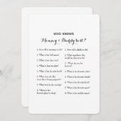 Doppelseitiges 2-Baby-Duschspiel - Ratschlag | Wer Einladung (Vorne/Hinten)