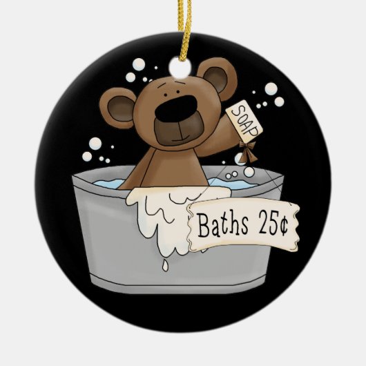 Doppelseitiges Bad Hängend Keramik Ornament (Vorne)