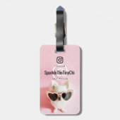 Doppelseitiges benutzerdefiniertes Foto und Text Gepäckanhänger (Rückseite vertikal)