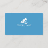 Doppelseitiges Blau/Grünes Real Anwesen Visitenkarte (Rückseite)