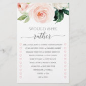 Doppelseitiges Brautparty Blushing Blues (Vorderseite)