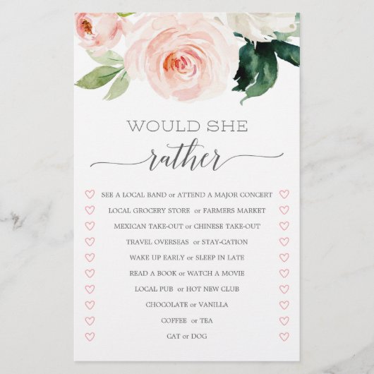 Doppelseitiges Brautparty Blushing Blues (Vorderseite)