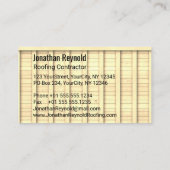 Doppelseitiges Dach aus schwarzem Dach Visitenkarte (Rückseite)