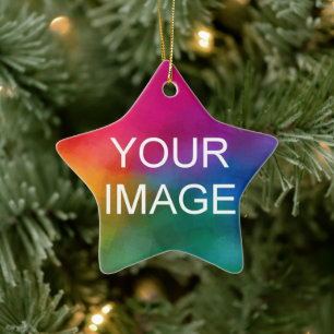 Doppelseitiges Design Hochladen eigener Foto- oder Keramik Ornament