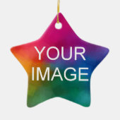 Doppelseitiges Design Hochladen eigener Foto- oder Keramik Ornament (Vorne)