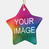 Doppelseitiges Design Hochladen eigener Foto- oder Keramik Ornament (Links)