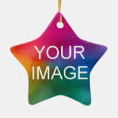 Doppelseitiges Design Hochladen eigener Foto- oder Keramik Ornament (Hinten)