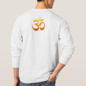 Doppelseitiges Design Om Mantra Symbol Yoga Männer T-Shirt (Rückseite)