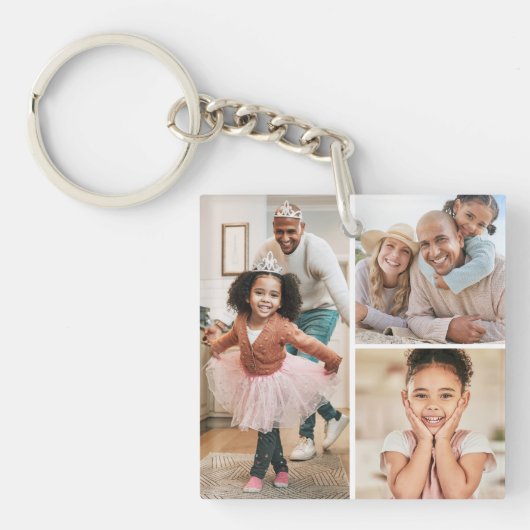 Doppelseitiges Foto Collage Picture Schlüsselanhänger (Vorderseite)