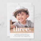 Doppelseitiges Foto Geburtstag - Junge Mädchen Einladung (Rückseite)