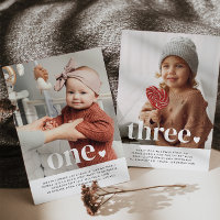 Doppelseitiges Foto Geburtstagsfeier - Herz