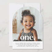 Doppelseitiges Foto zum Geburtstag - Junge Mädchen Einladung (Vorderseite)