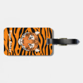 Doppelseitiges Gepäckanhänger "Tiger-Schwester" (Rückseite horizontal)