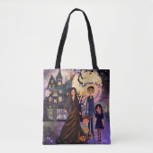Doppelseitiges gotisches Spuk HausHalloween Tasche (Vorderseite)