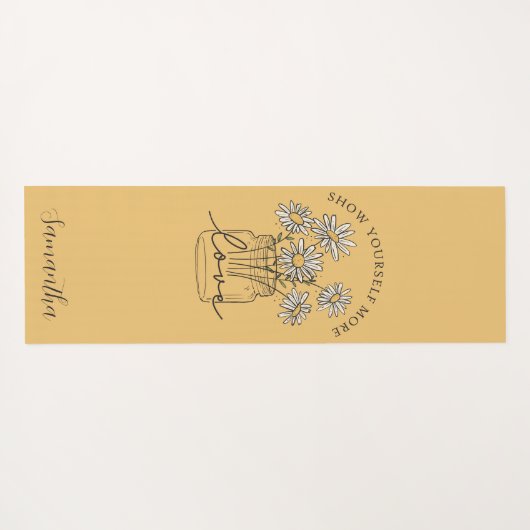 Doppelseitiges, inspirierendes Zitat Yogamatte (Rückseite (Horizontal))