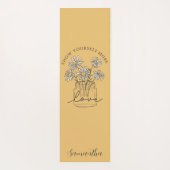 Doppelseitiges, inspirierendes Zitat Yogamatte (Rückseite)