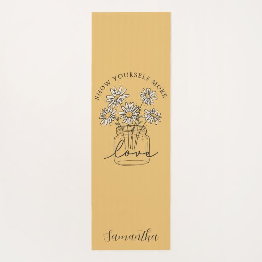 Doppelseitiges, inspirierendes Zitat Yogamatte (Rückseite)