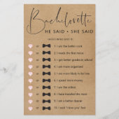 Doppelseitiges Junggeselinnen-Abschied (Vorderseite)