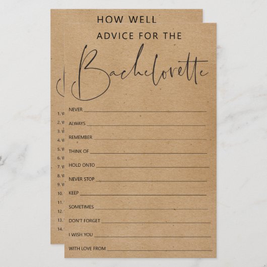 Doppelseitiges Junggeselinnen-Abschied (Vorne/Hinten)