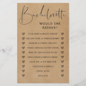 Doppelseitiges Junggeselinnen-Abschied (Vorderseite)