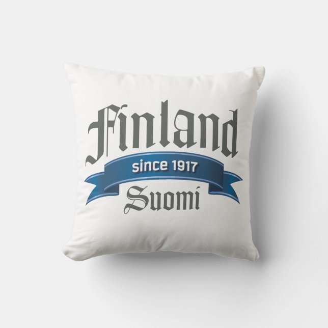 Doppelseitiges Kissen Finnlands seit 1917 (Vorderseite)