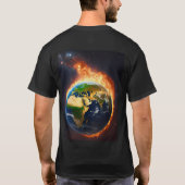 Doppelseitiges kosmisches Ballett: Planeten Mond T T-Shirt (Rückseite)