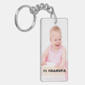 Doppelseitiges kundenspezifisches Foto #1 Schlüsselanhänger (Vorderseite links)