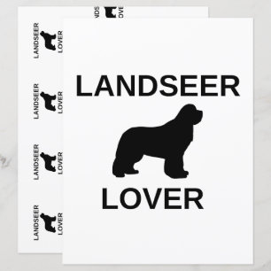 doppelseitiges Landseer-Liebhaber-Scrapbook