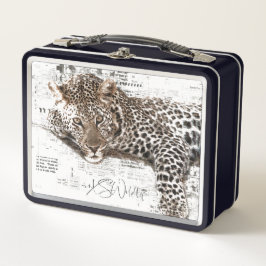 Doppelseitiges LAZY Leopard Lunch Box